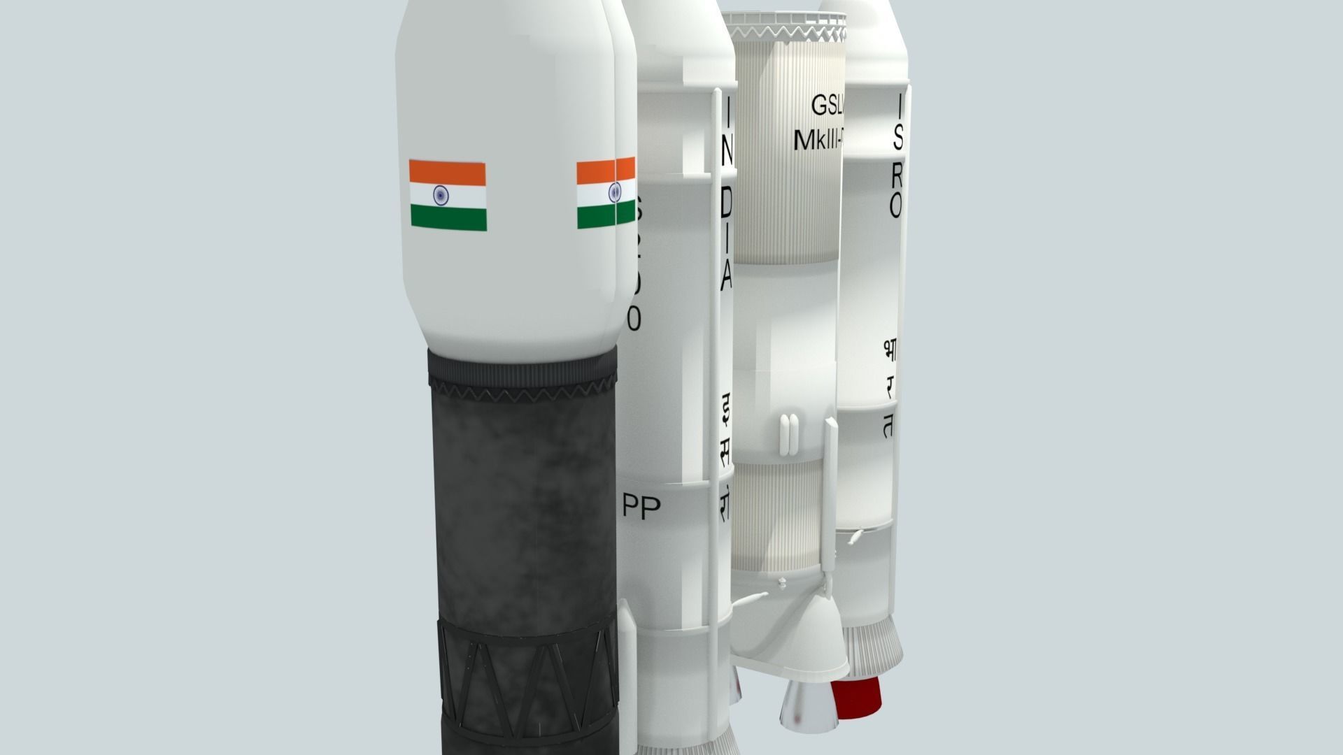 LVM-3 Mk3 ISRO Space Rocket 3D model_19