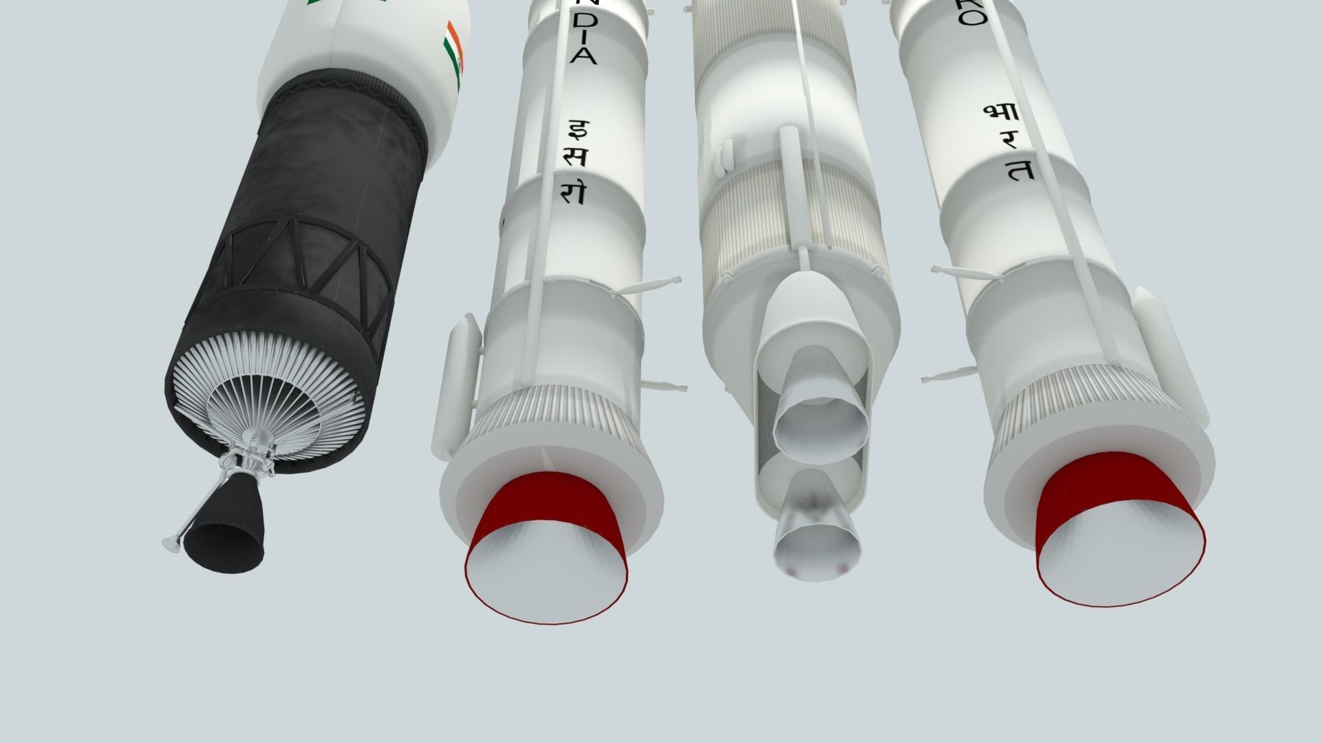 LVM-3 Mk3 ISRO Space Rocket 3D model_13