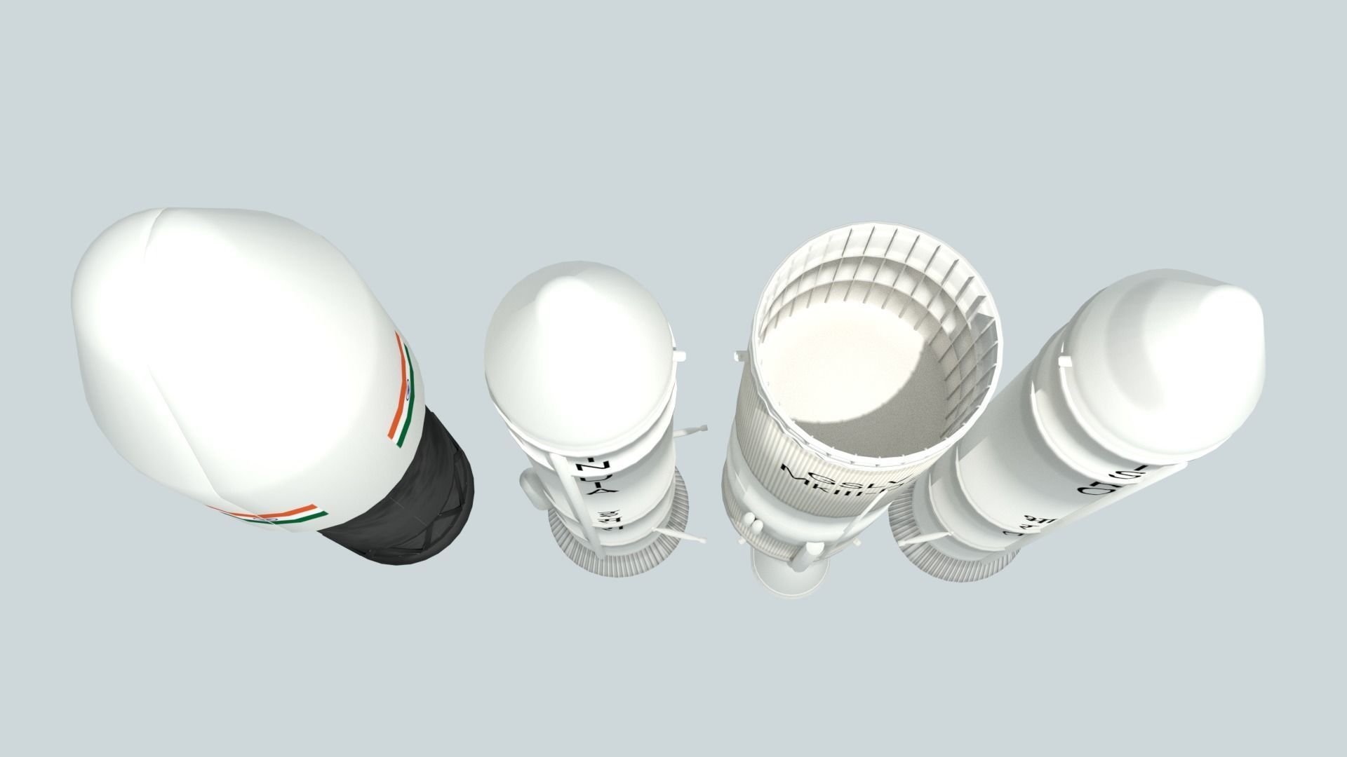 LVM-3 Mk3 ISRO Space Rocket 3D model_16