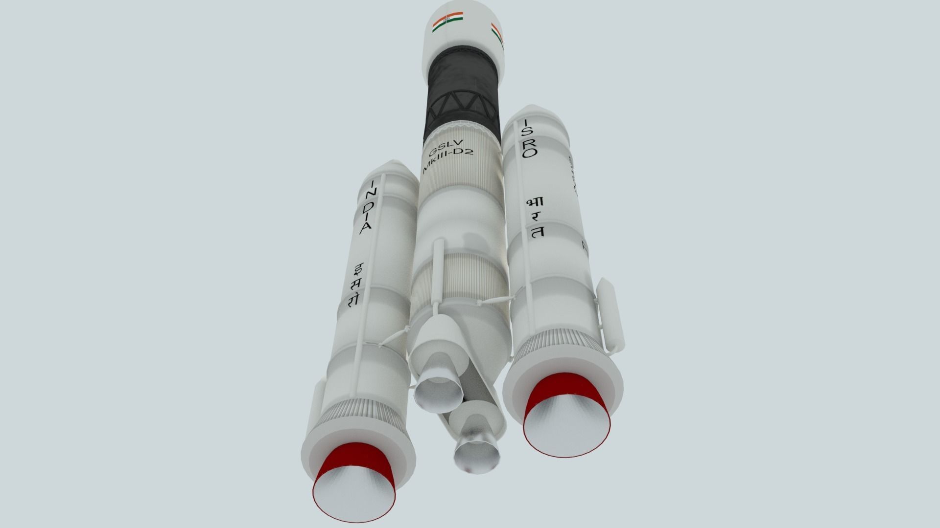 LVM-3 Mk3 ISRO Space Rocket 3D model_2