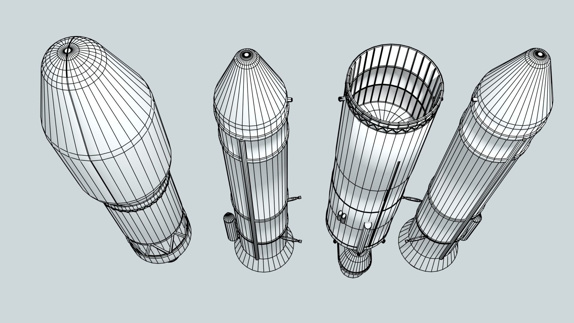 LVM-3 Mk3 ISRO Space Rocket 3D model_29