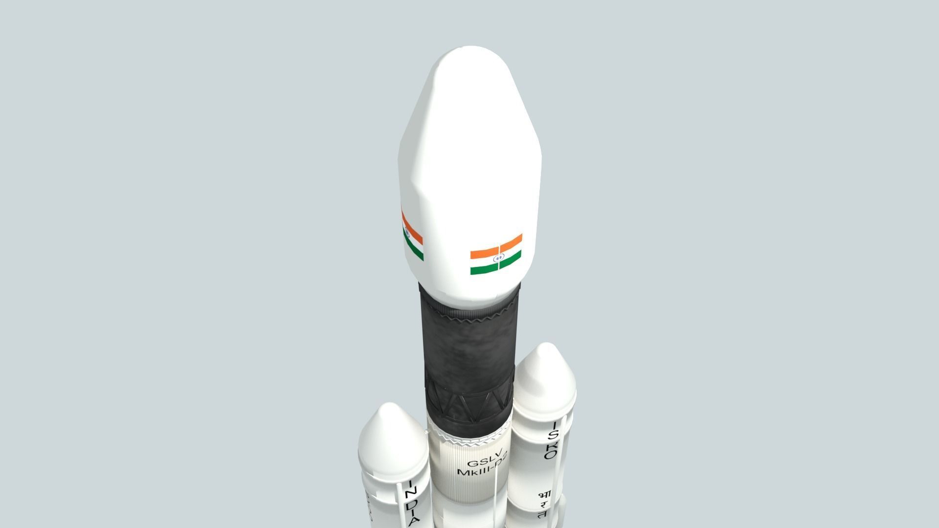 LVM-3 Mk3 ISRO Space Rocket 3D model_11