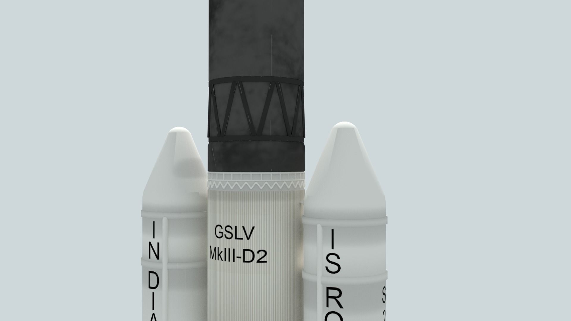 LVM-3 Mk3 ISRO Space Rocket 3D model_12