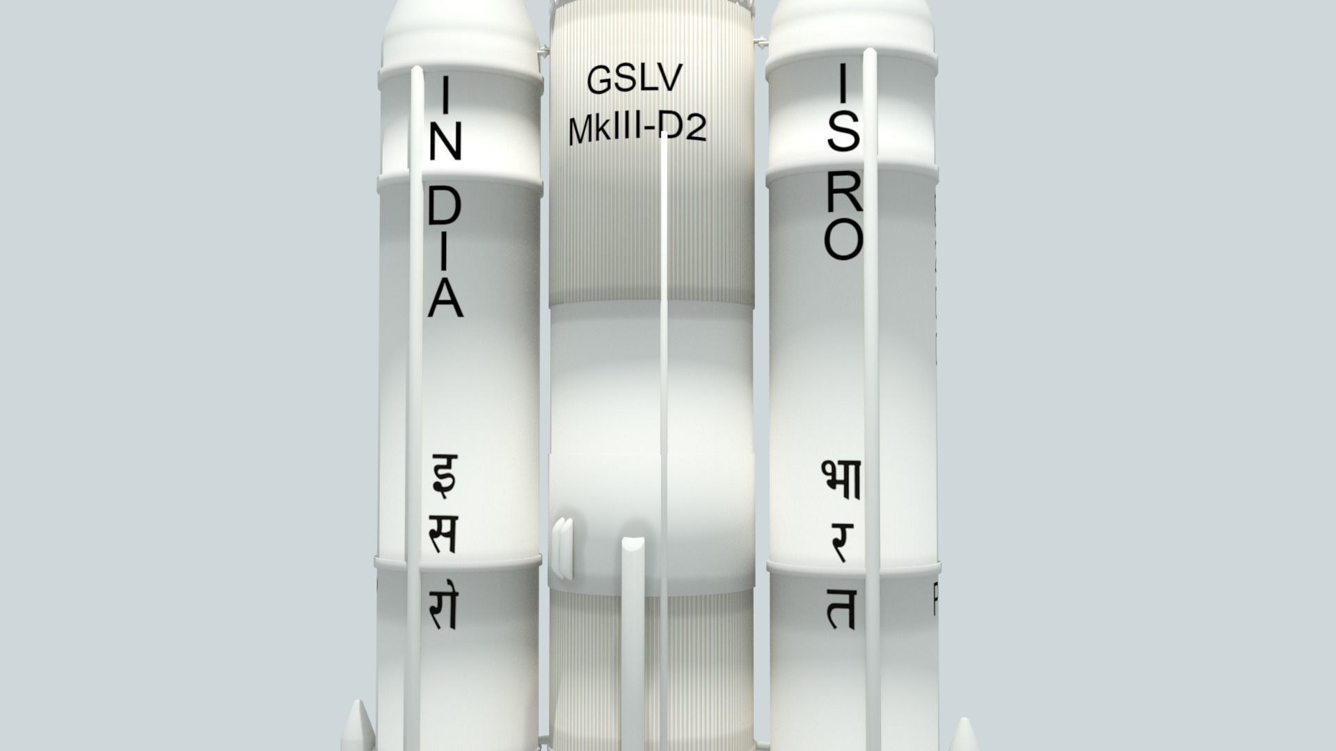 LVM-3 Mk3 ISRO Space Rocket 3D model_6