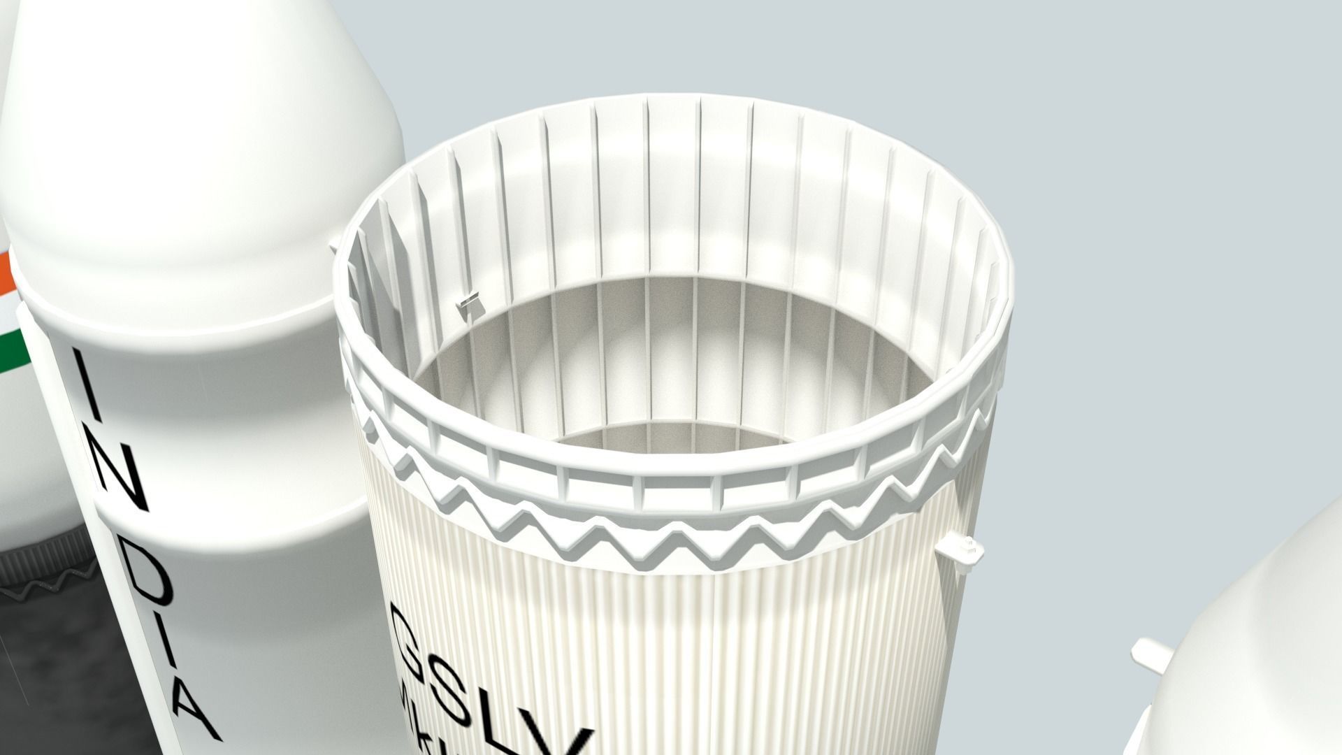 LVM-3 Mk3 ISRO Space Rocket 3D model_22