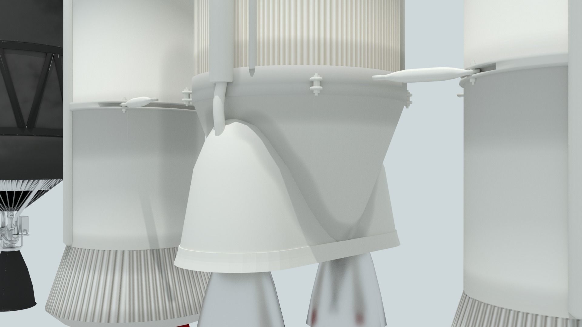 LVM-3 Mk3 ISRO Space Rocket 3D model_21