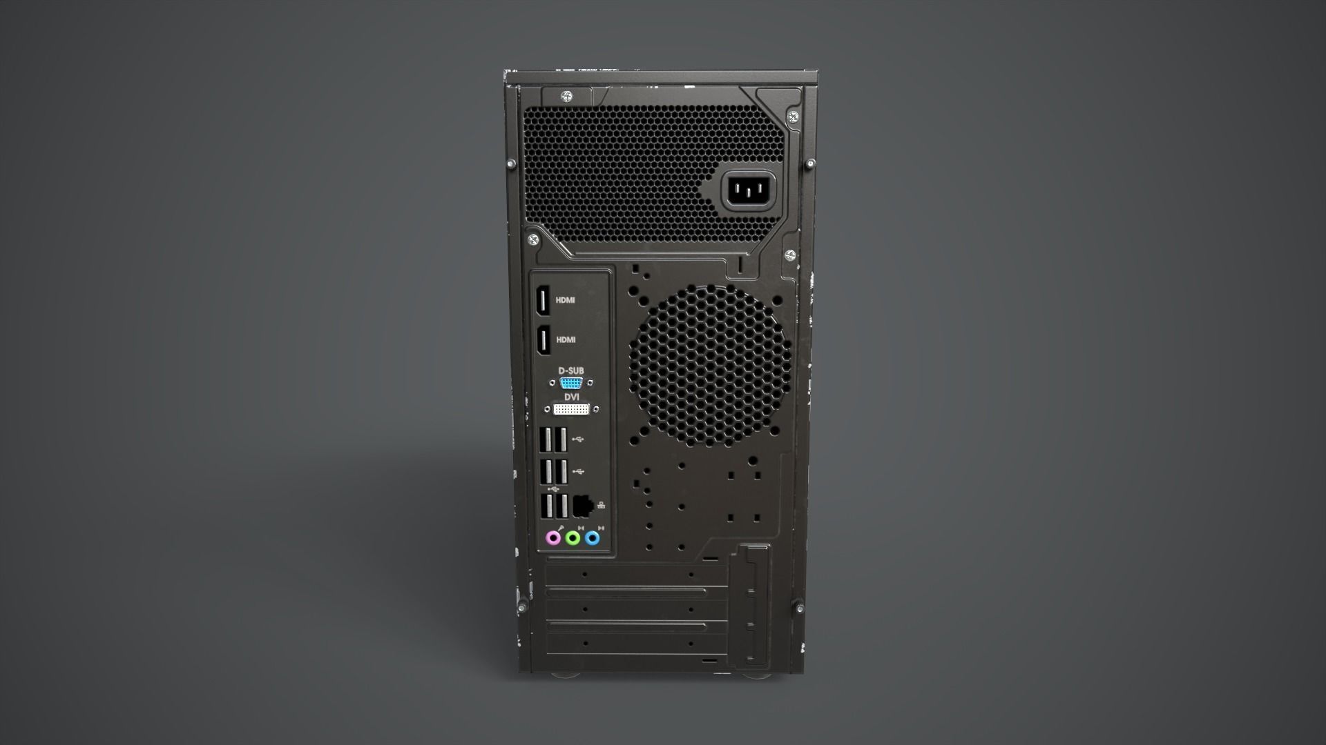 Modern Computer Low-poly 3D model_17