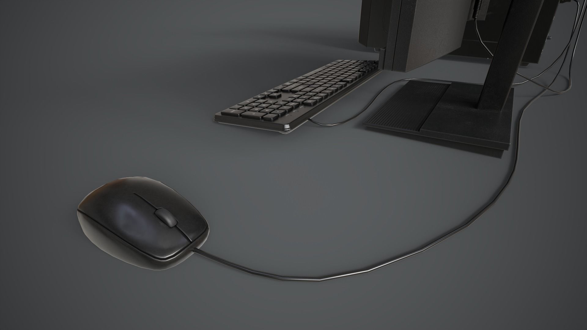 Modern Computer Low-poly 3D model_7