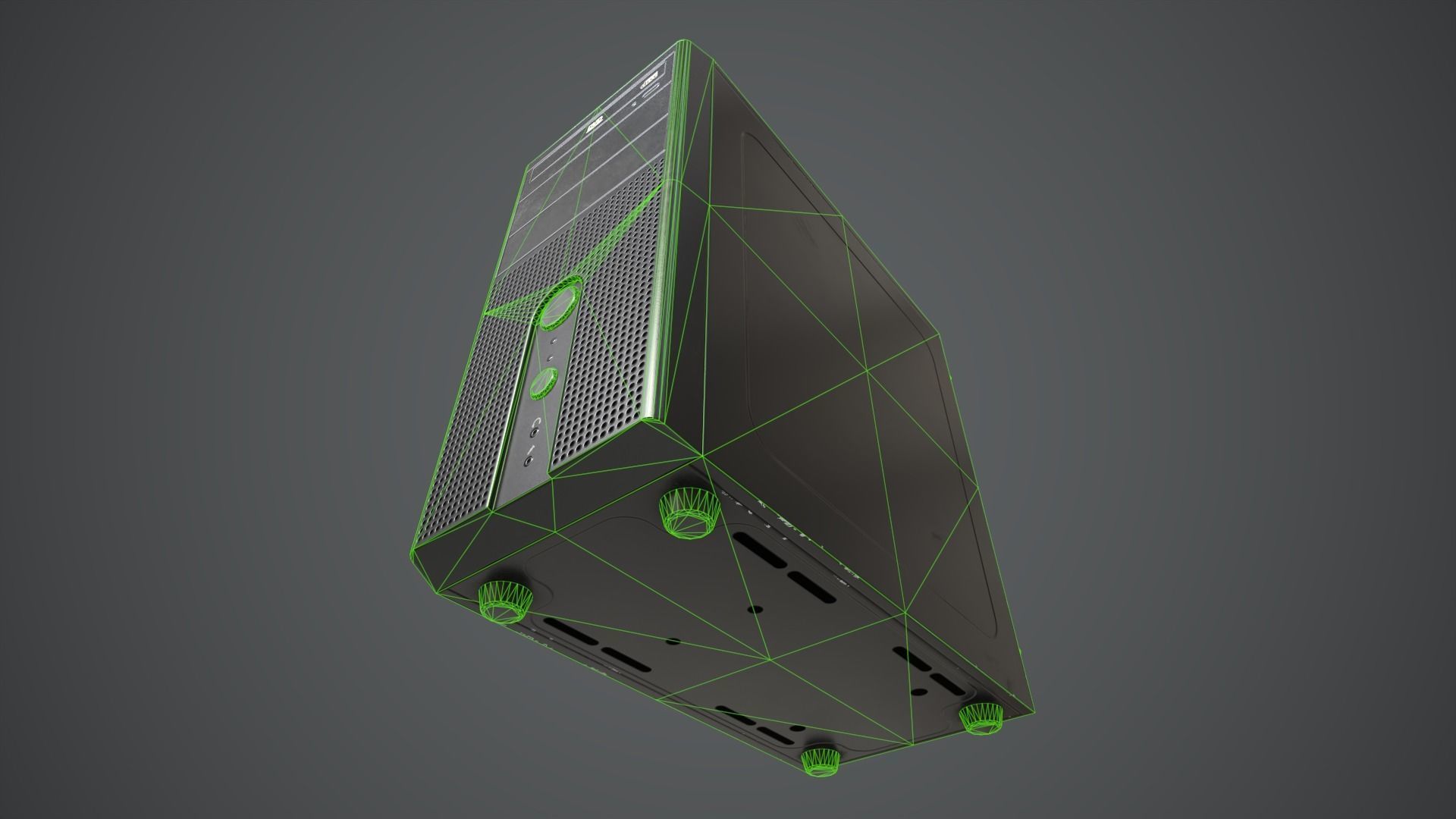 Modern Computer Low-poly 3D model_24