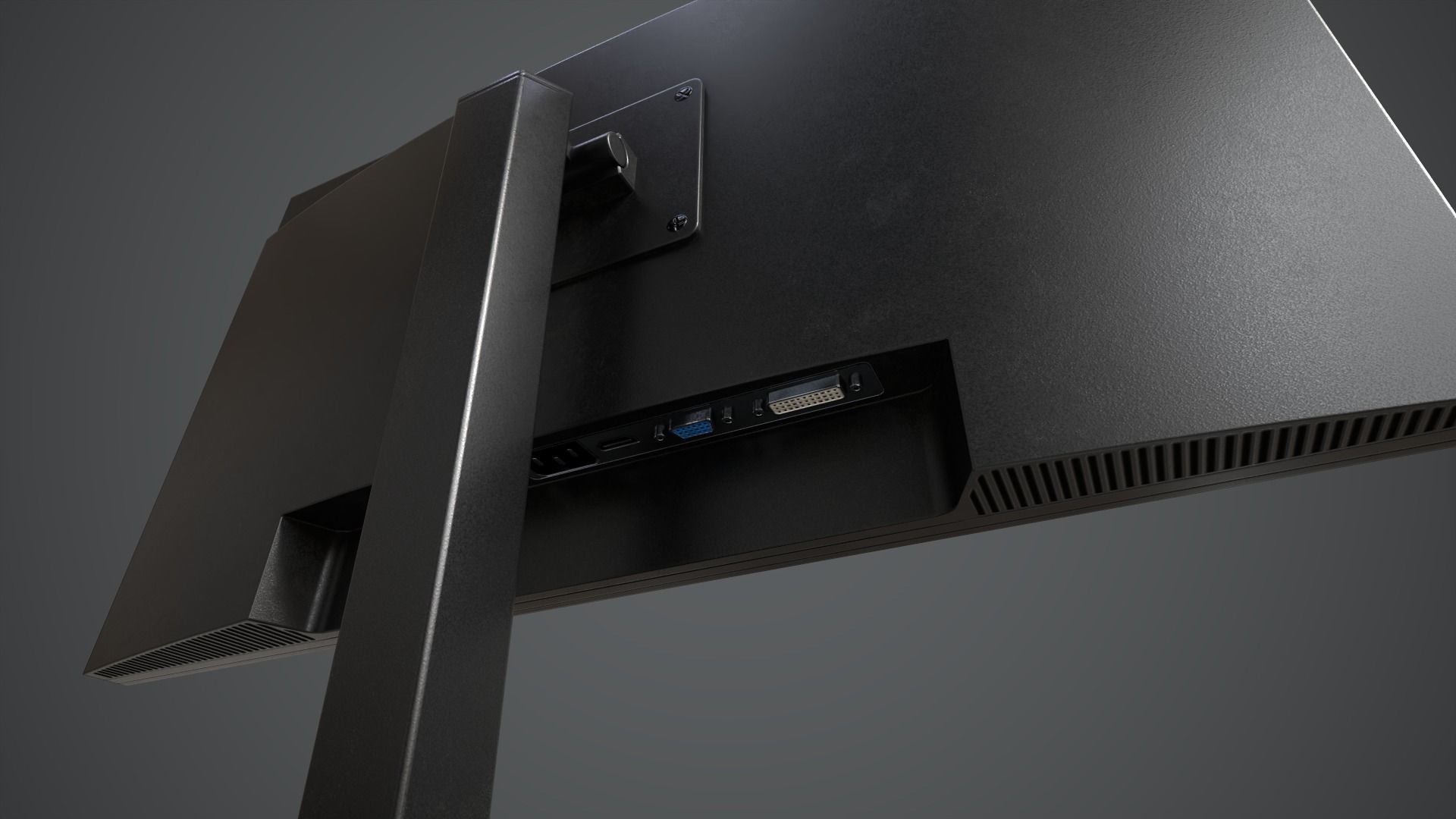 Modern Computer Low-poly 3D model_14