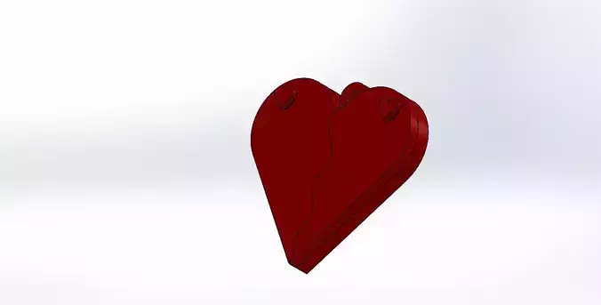 heart necklace keygain