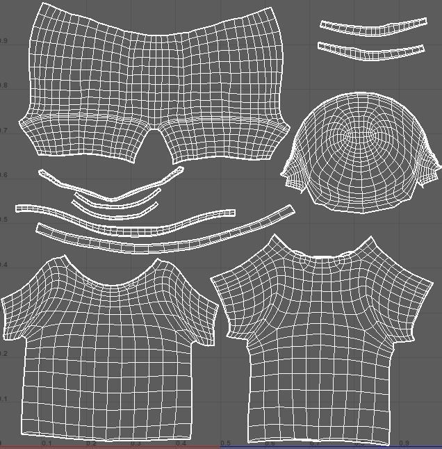  Cartoon Young-Wolf- base mesh Low-poly 3D model_4