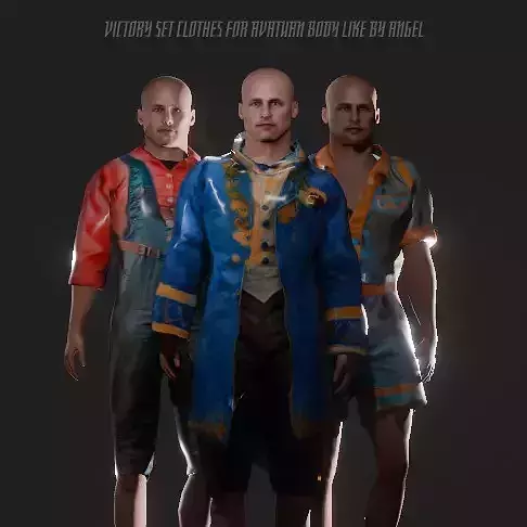 Victory Clothing Pack for Avaturn Character Low-poly 3D model