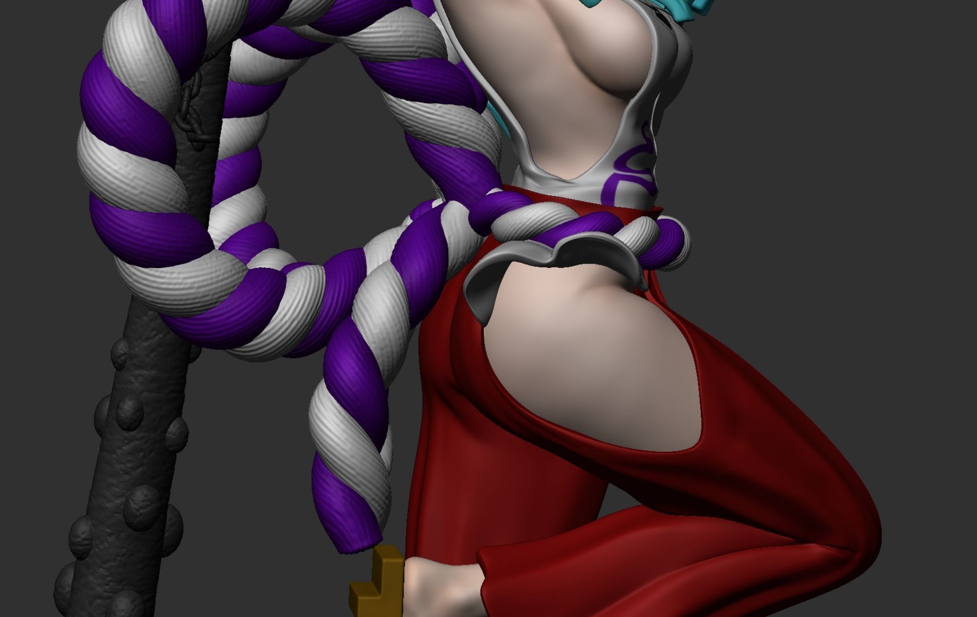 Yamato from One Piece 3D print model_5