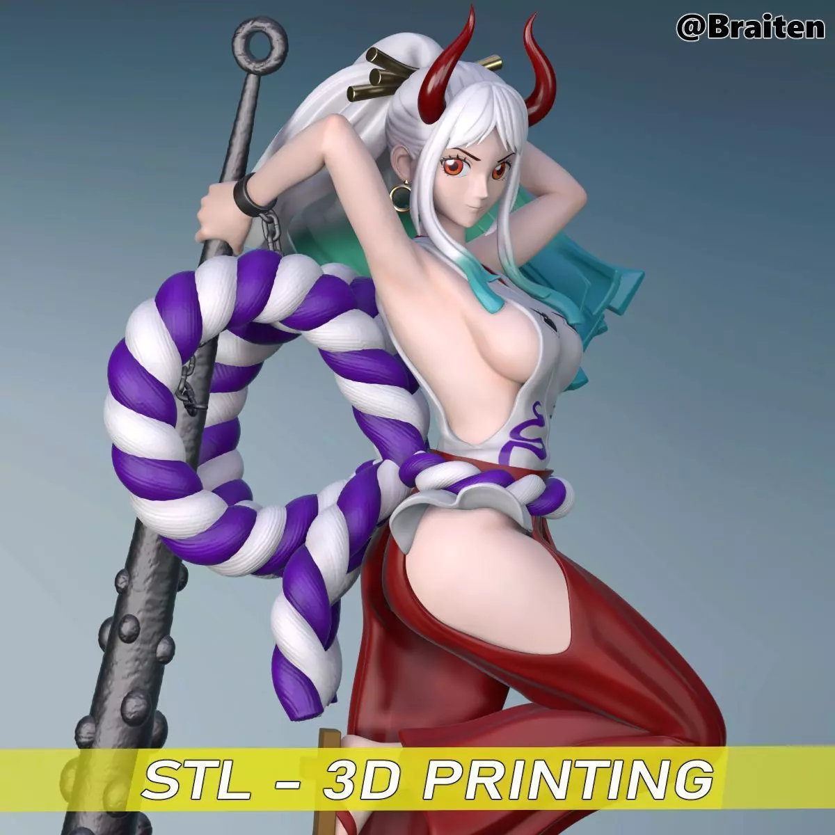 Yamato from One Piece 3D print model_0