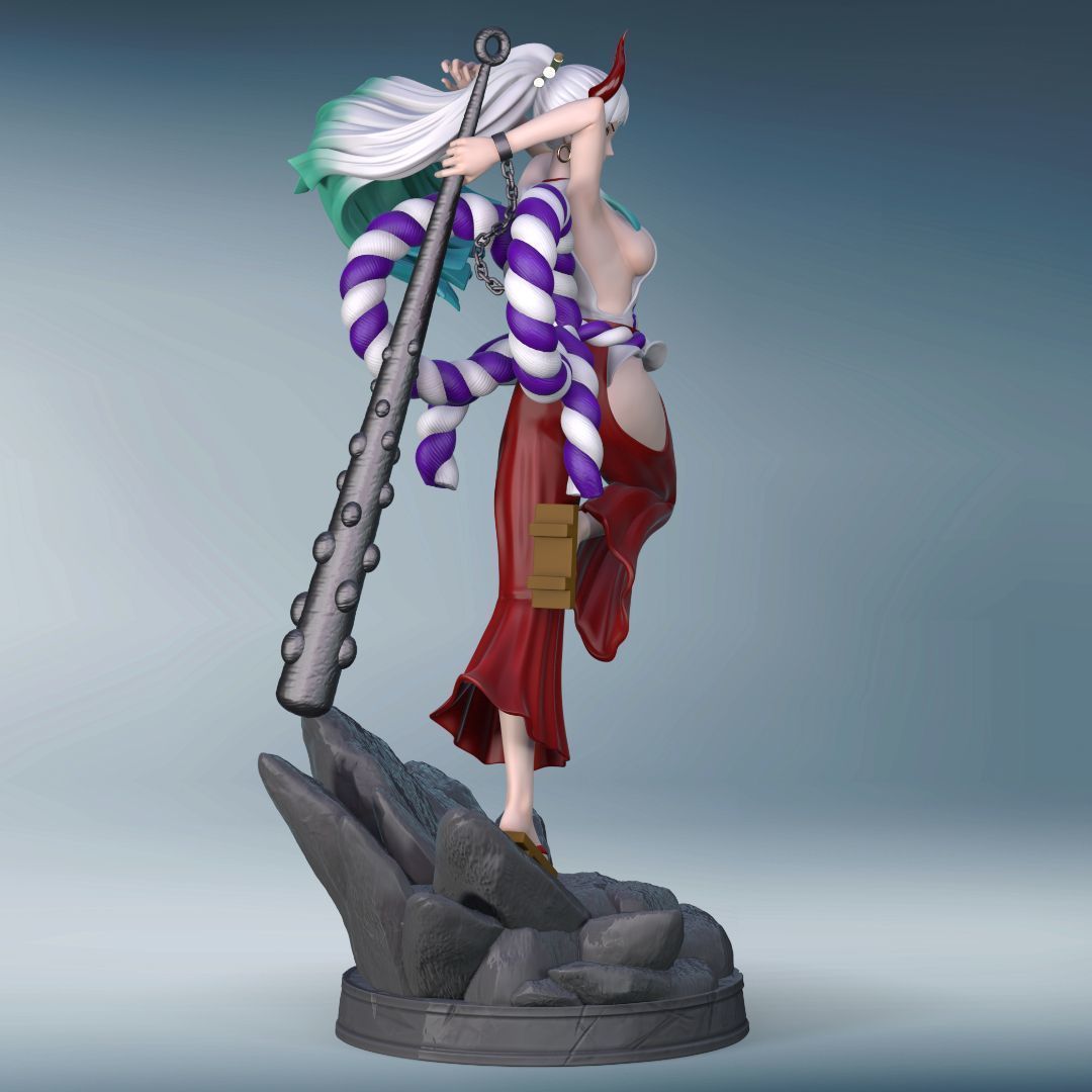 Yamato from One Piece 3D print model_8