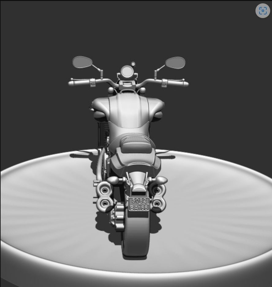 Yamaha V-Max 3D print model_4