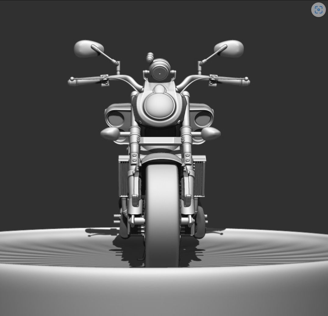 Yamaha V-Max 3D print model_3