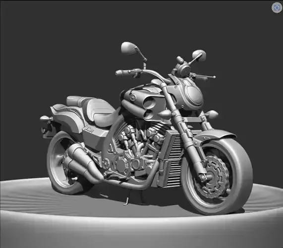 Yamaha V-Max 3D print model