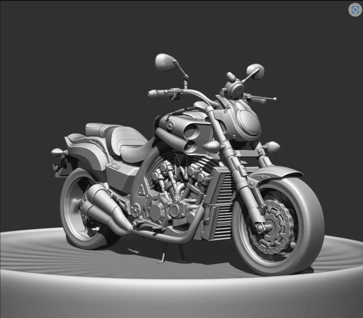 Yamaha V-Max 3D print model_0