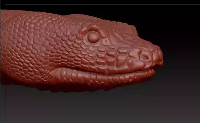 Snake head Anaconda Python 3D print model