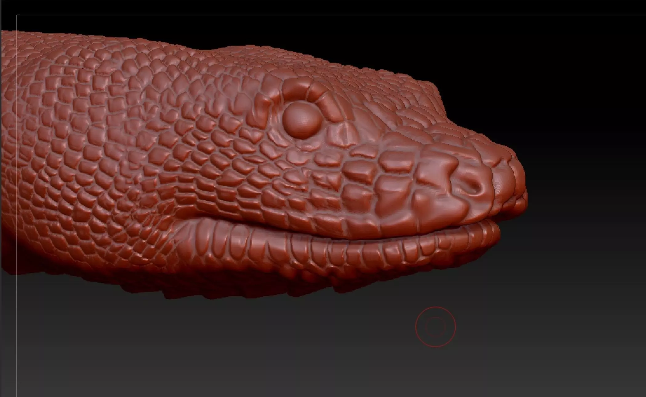 Snake head Anaconda Python 3D print model_0
