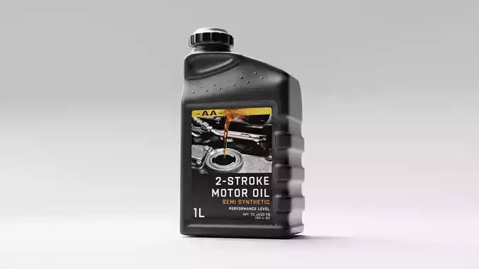 2 Stroke Motor Oil Bottle