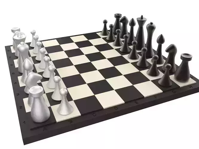 Modern Chess Set 3D print model