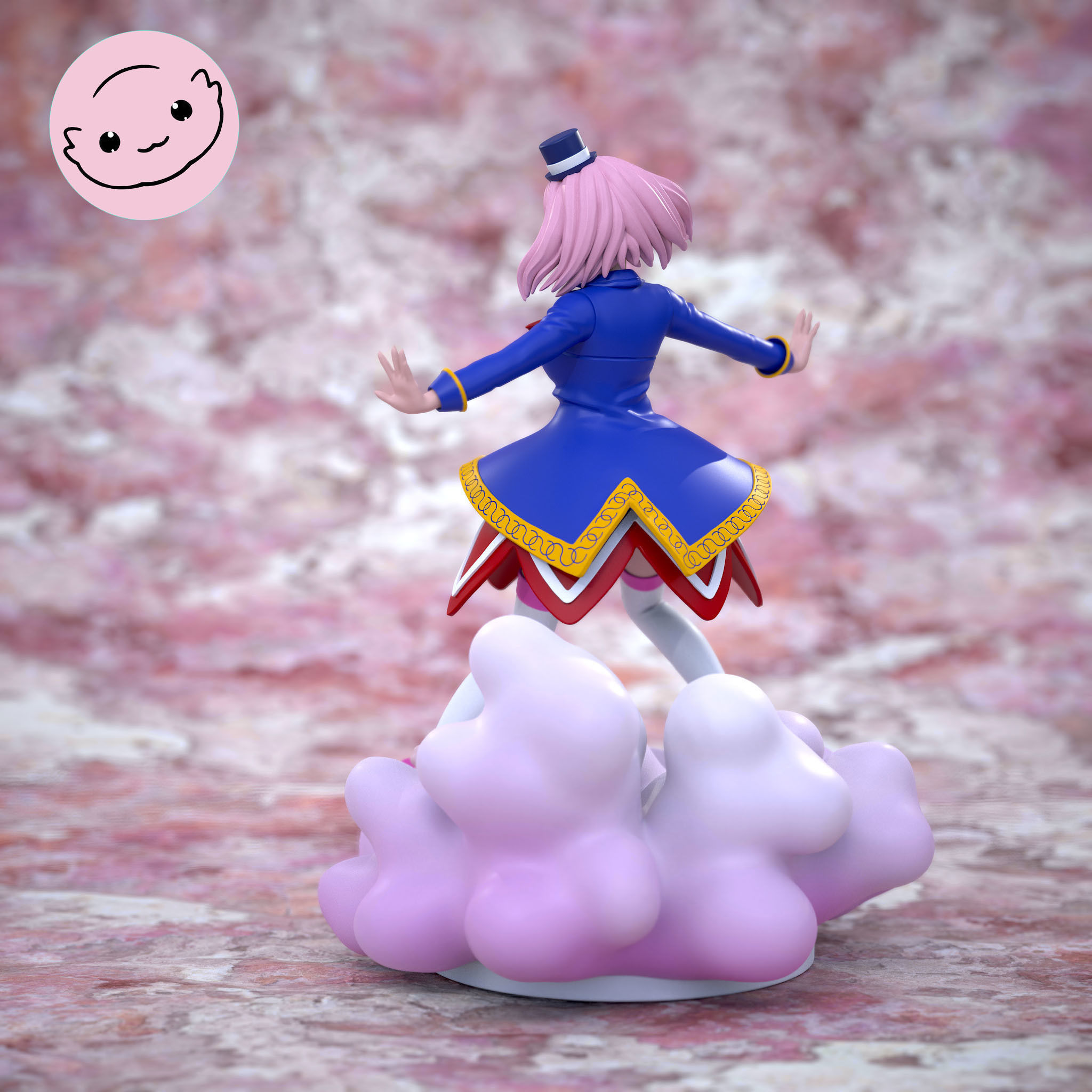 Emul Shangri-La Frontier 3D printable Sculpture  3D print model_2