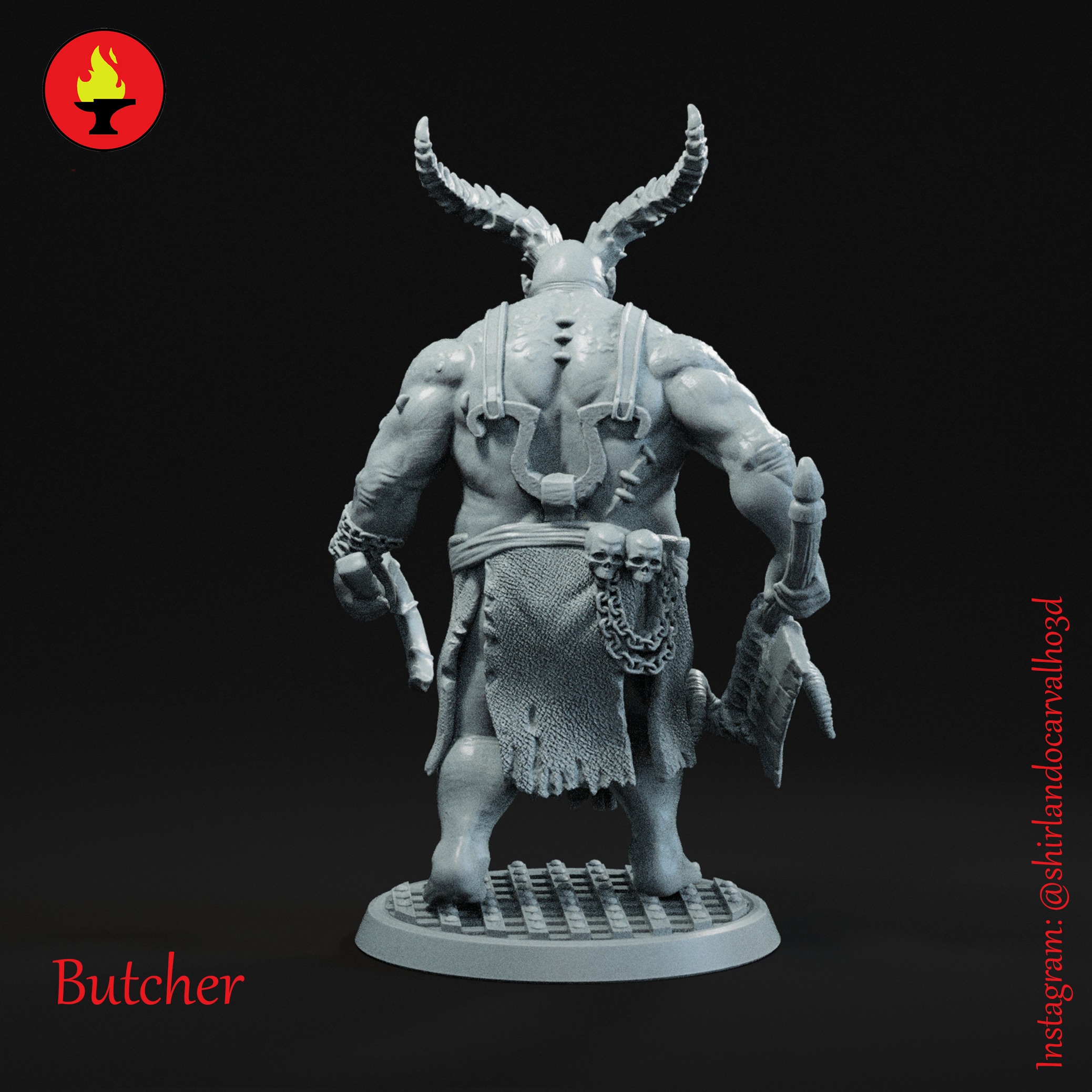 Butcher 3D print model_4