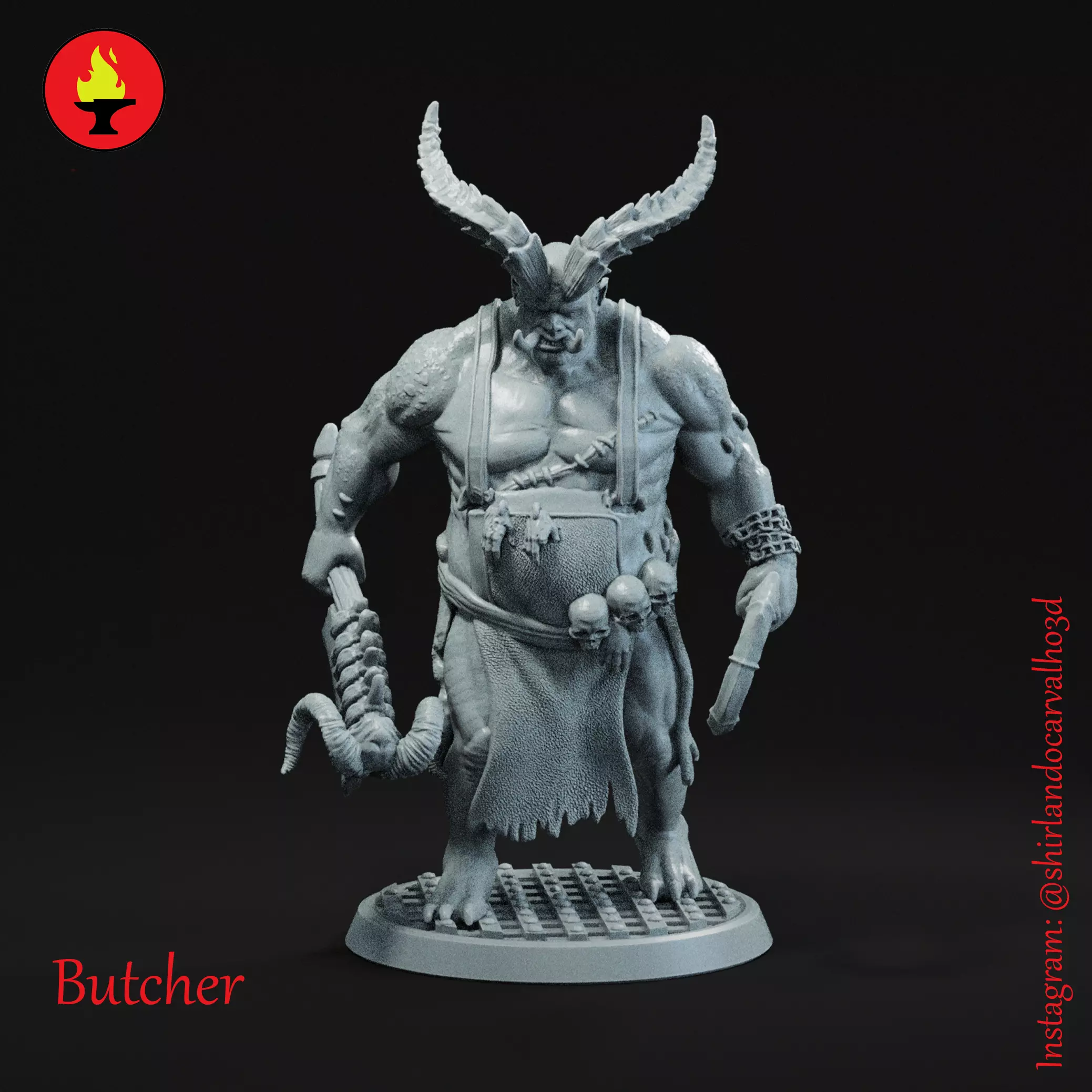 Butcher 3D print model_0