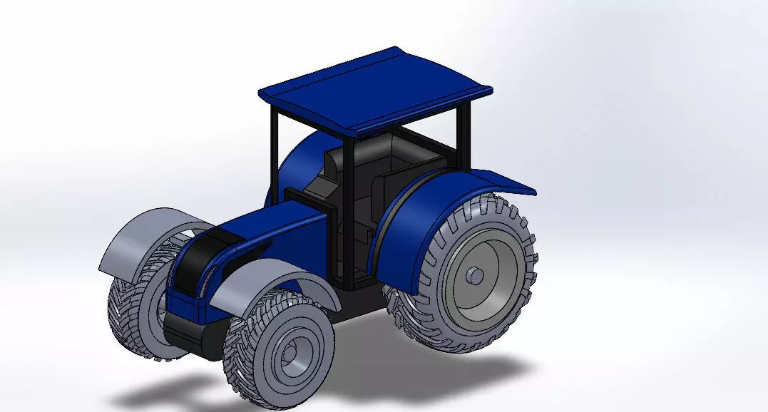 Newholland tractor 3D print model