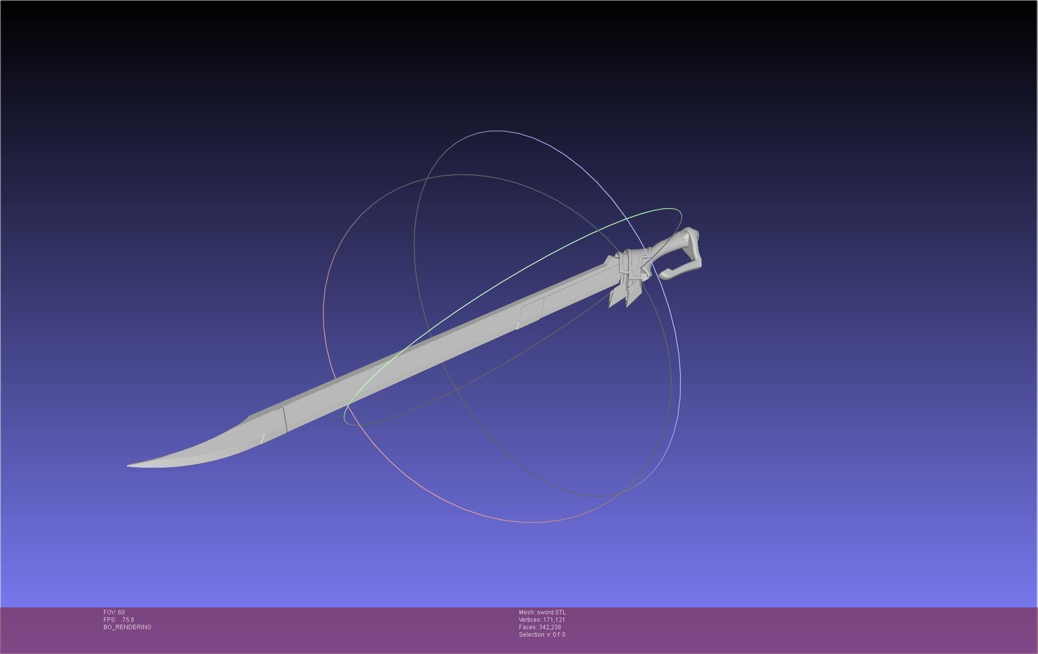 Re-Creators Selesia Upitiria Sword Handle And Assembly 3D print model_19
