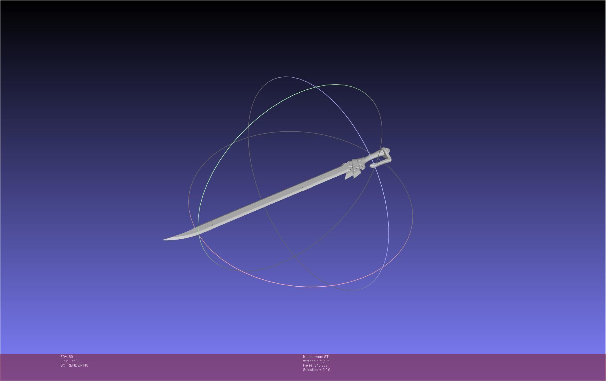 Re-Creators Selesia Upitiria Sword Handle And Assembly 3D print model_3