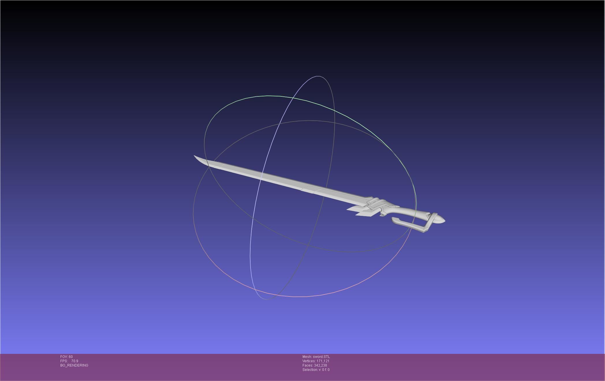 Re-Creators Selesia Upitiria Sword Handle And Assembly 3D print model_5