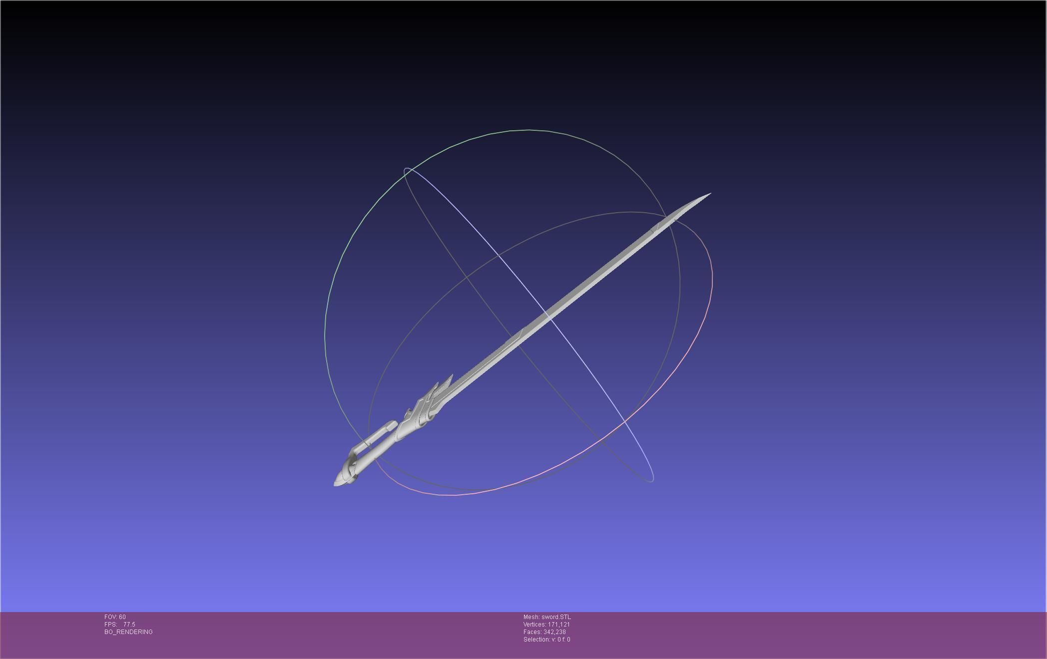 Re-Creators Selesia Upitiria Sword Handle And Assembly 3D print model_9