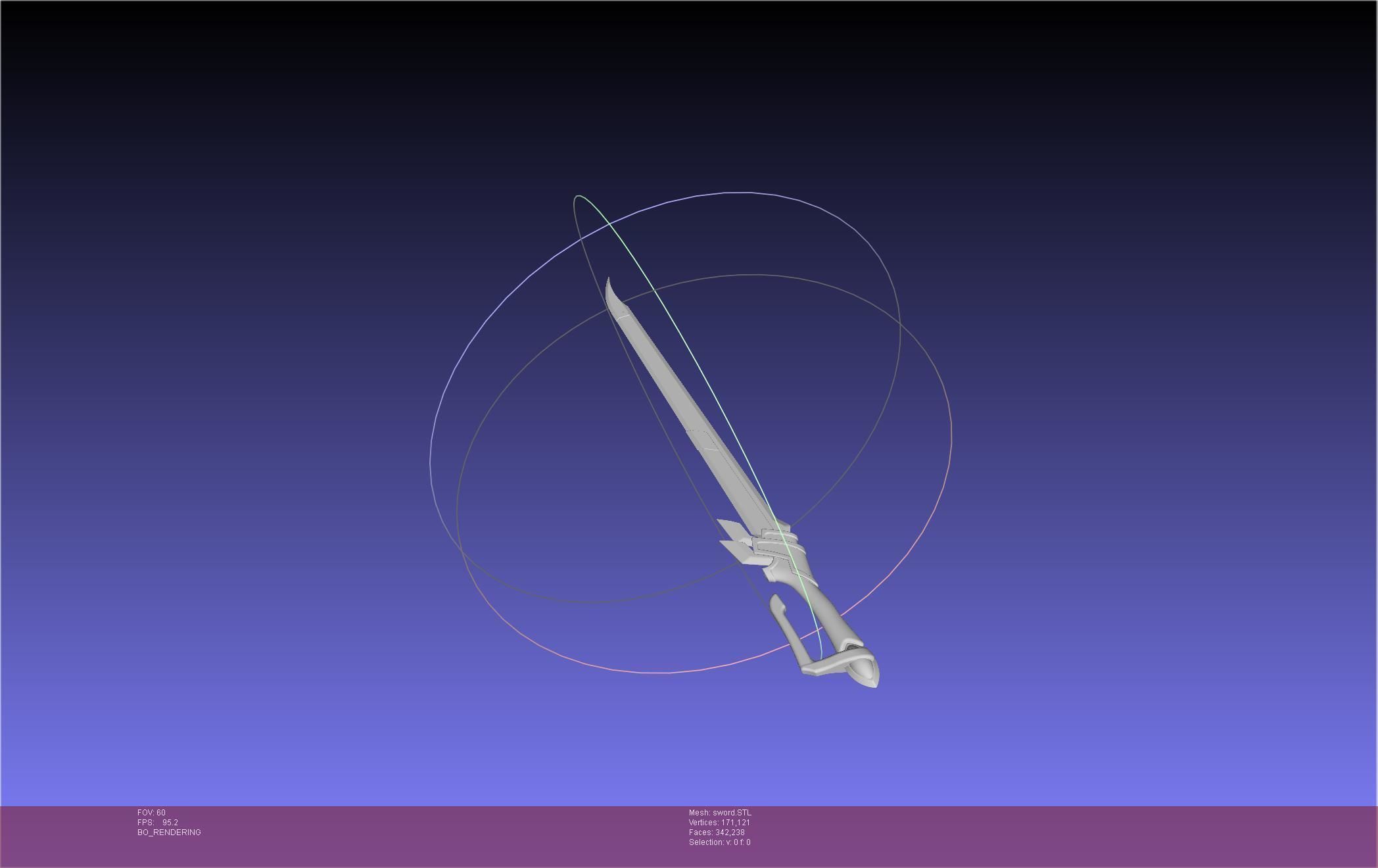 Re-Creators Selesia Upitiria Sword Handle And Assembly 3D print model_7