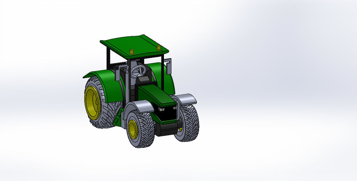 Jondere tractor 3D print model_2