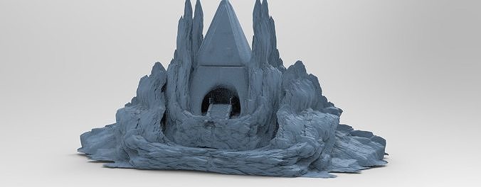Tutankhamun pharaoh cliffs  3D model