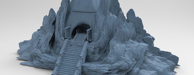 Tutankhamun pharaoh grand walkway 3D model