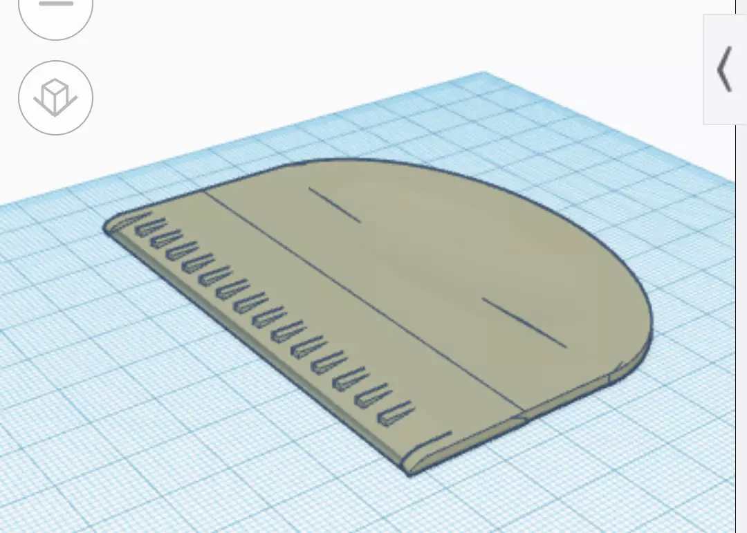 card scraper own design 3D print model_0