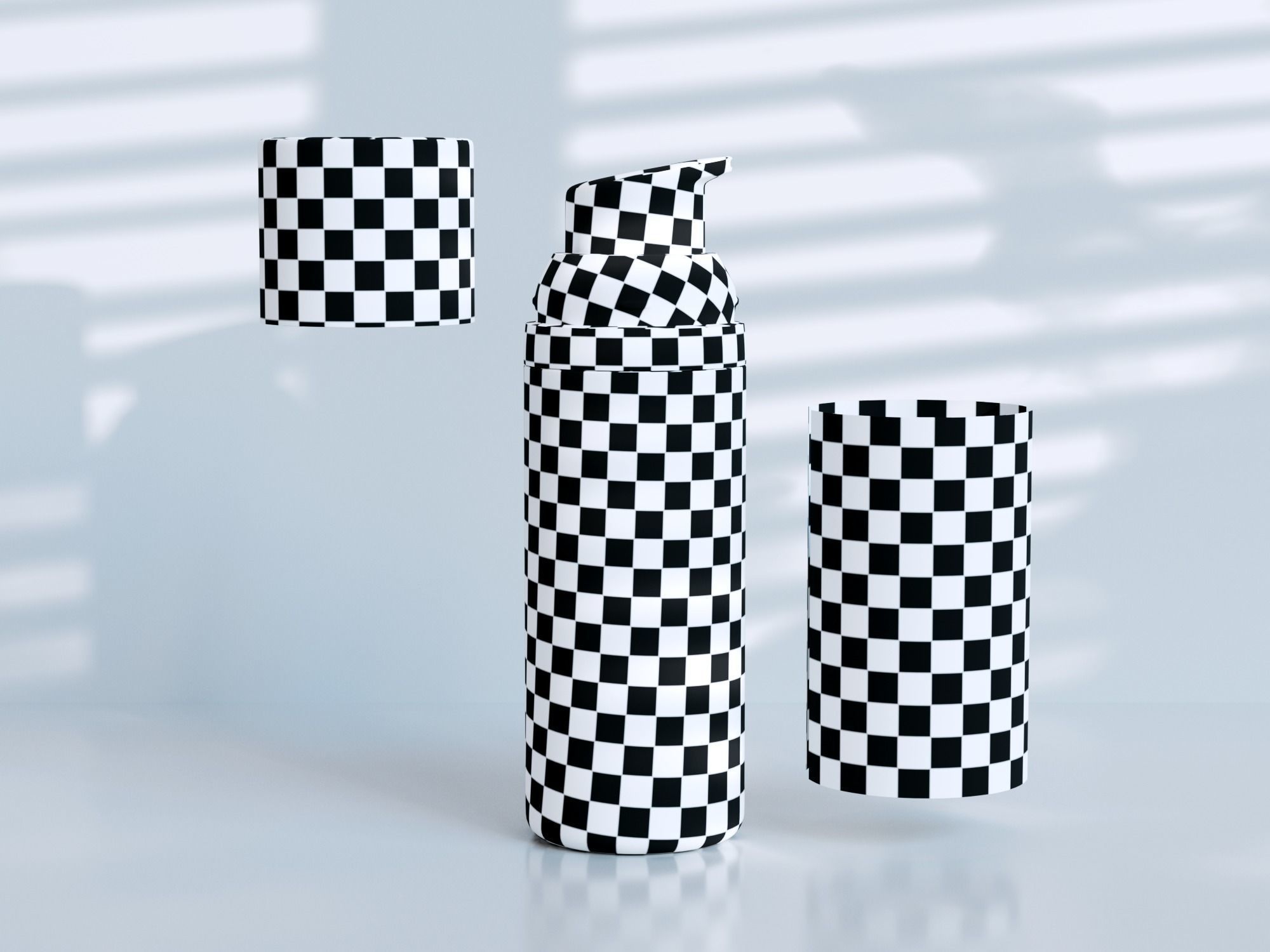 Purifying Foaming Facial Cleanser Low-poly 3D model_4