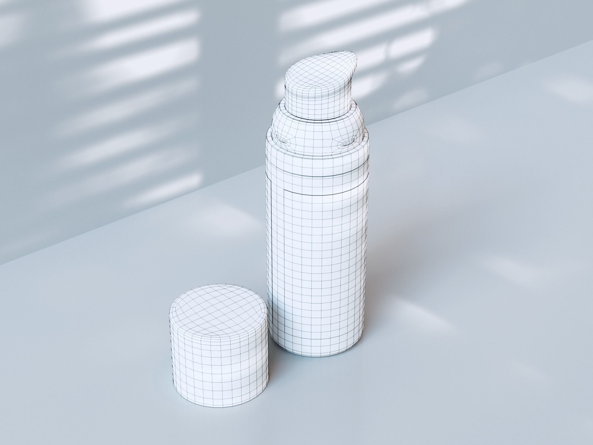 Purifying Foaming Facial Cleanser Low-poly 3D model_11