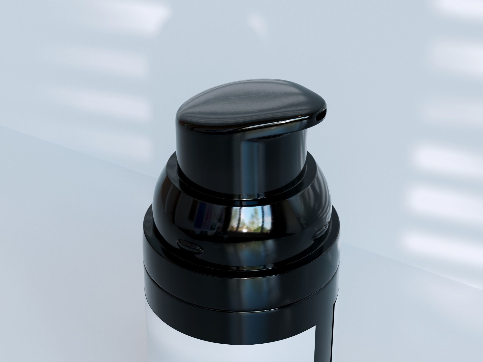 Purifying Foaming Facial Cleanser Low-poly 3D model_6