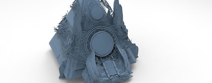 Illumination  pyramid with entrance  3D model