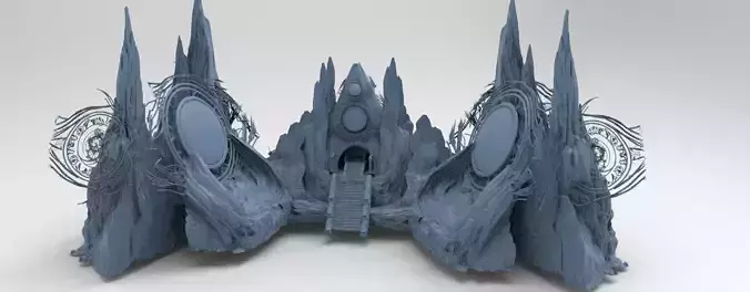 Great Mirror Pyramid mountains 3D model