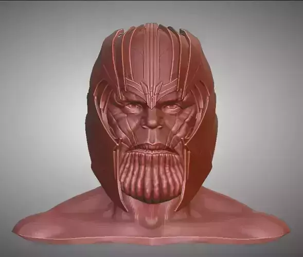 Thanos helmet with face Avengers Infinity War cosplay