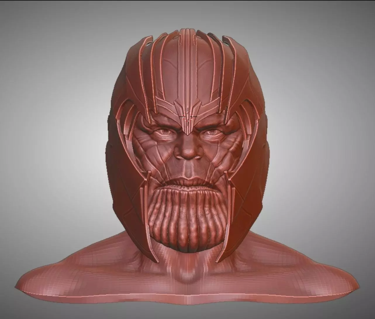Thanos helmet with face Avengers Infinity War cosplay 3D print model_0
