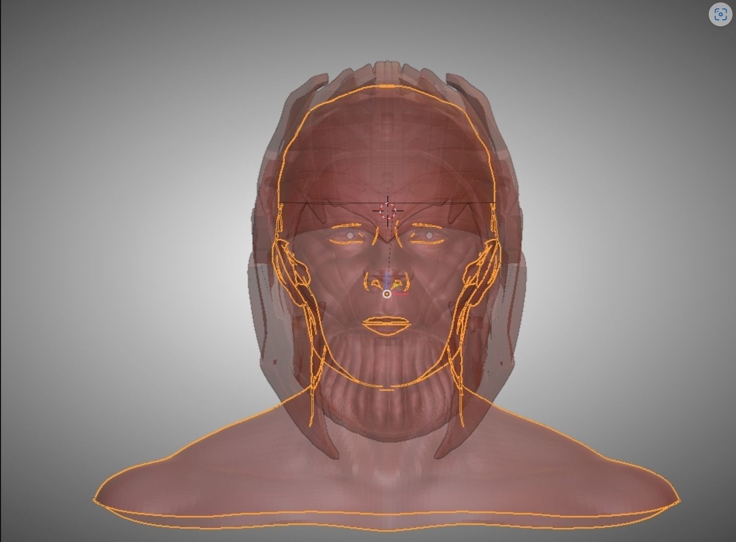 Thanos helmet with face Avengers Infinity War cosplay 3D print model_2