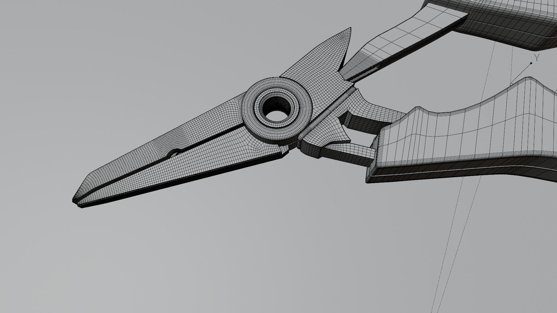 Wire Cutters Low-poly 3D model_6